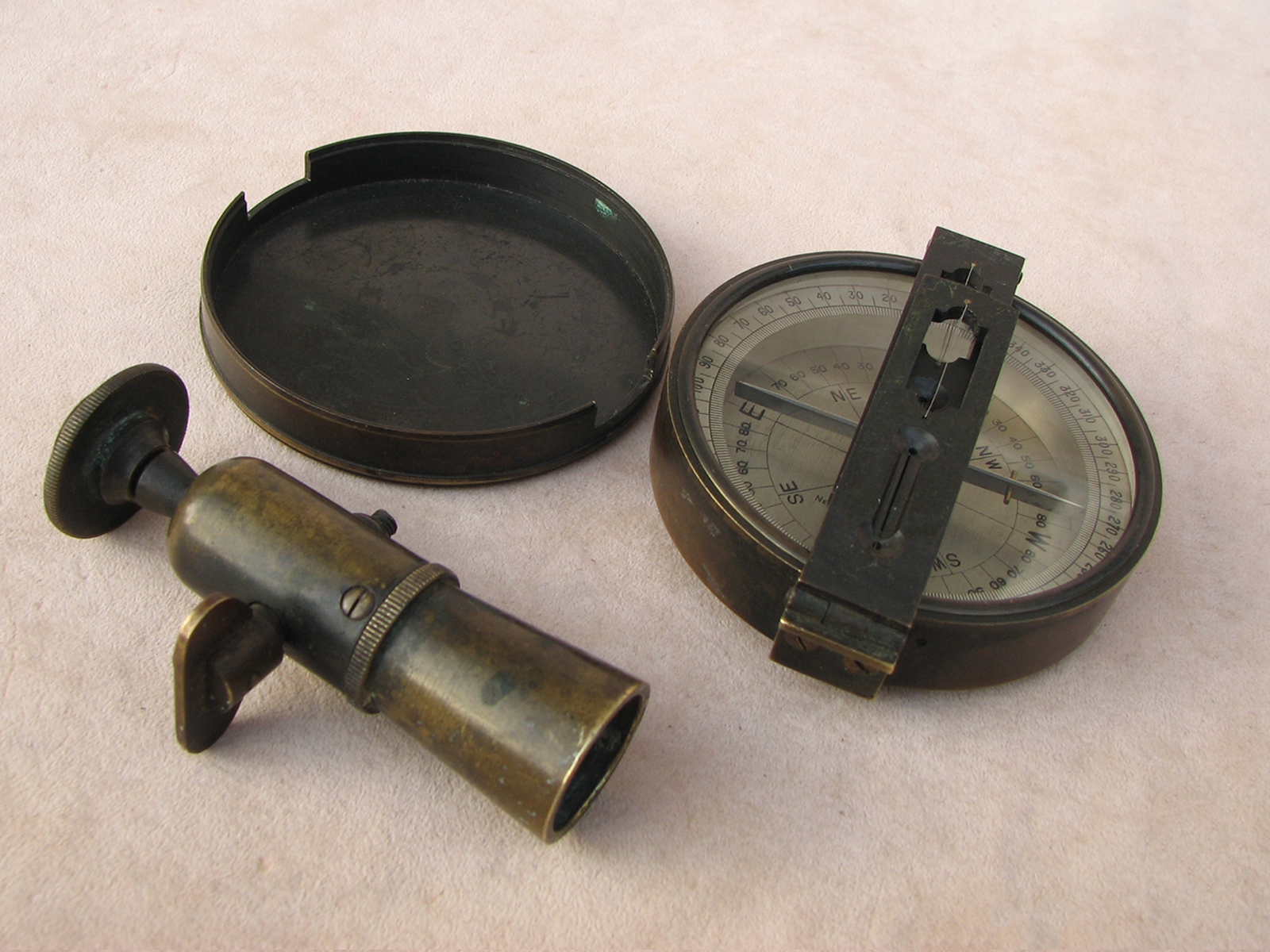 Late 19th century Negretti & Zambra Surveyors compass 